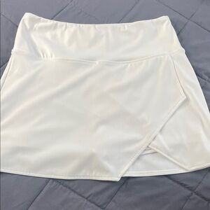 Savvi Tennis White Athletic Skort